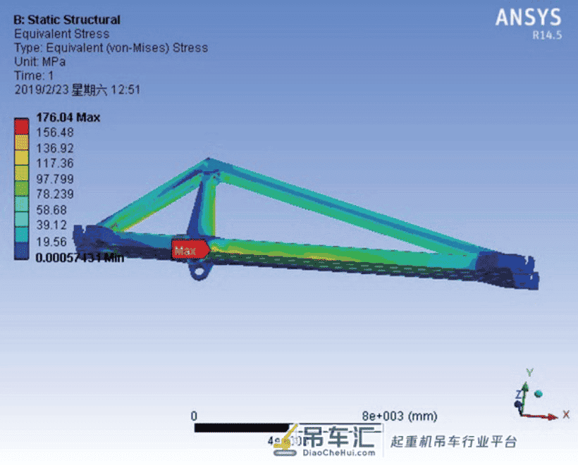 基于Ansys/FE-SAFE的门座起重机象鼻梁疲劳寿命分析