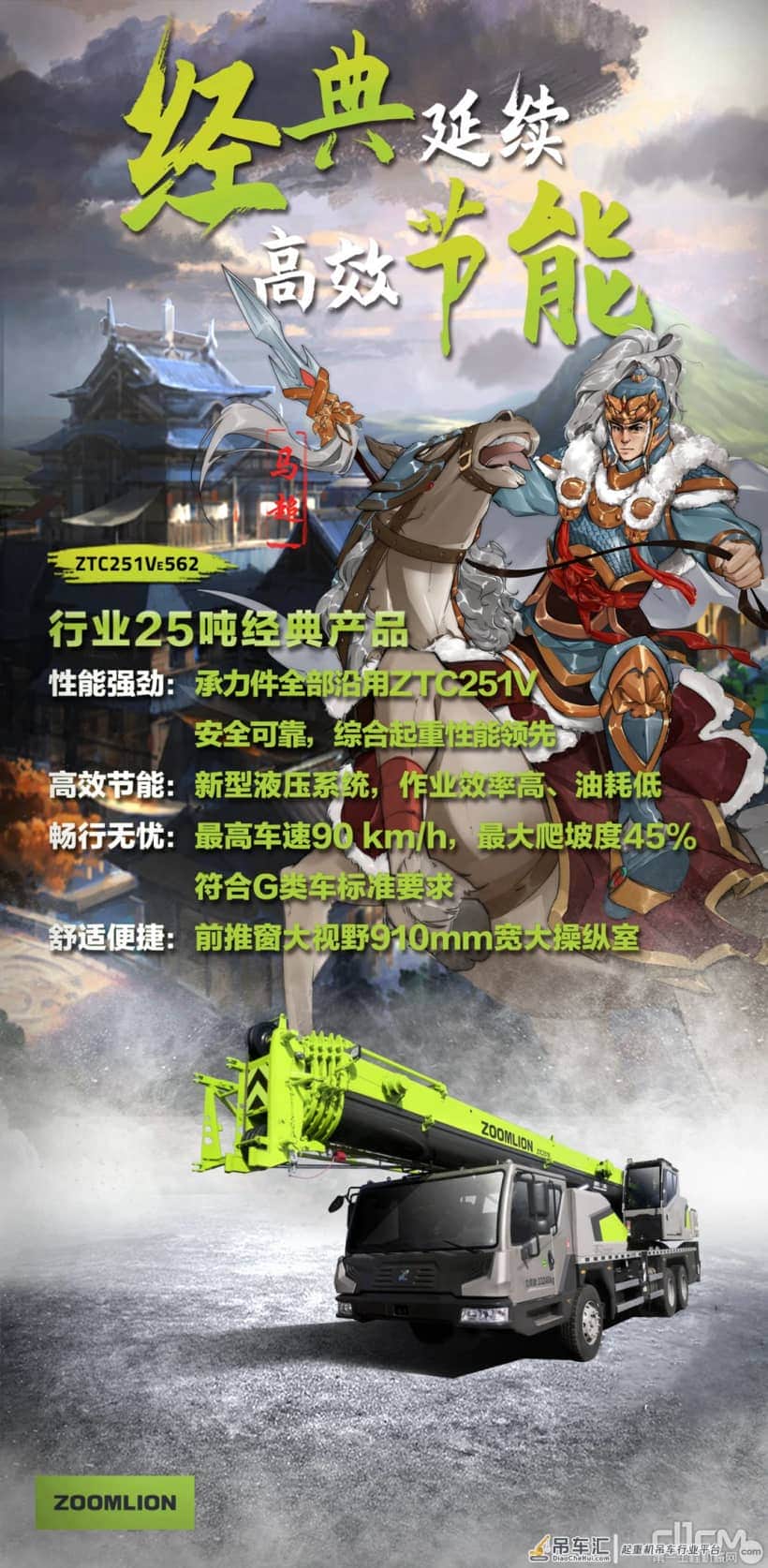 锦马超“代言”极具性价比的中联重科ZTC251VE汽车起重机