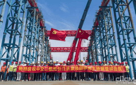 成功合龙！三一起重机助力引江济淮工程罗埠大桥建设