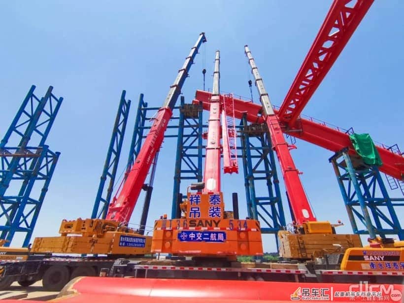 成功合龙!三一起重机助力引江济淮工程罗埠大桥建设