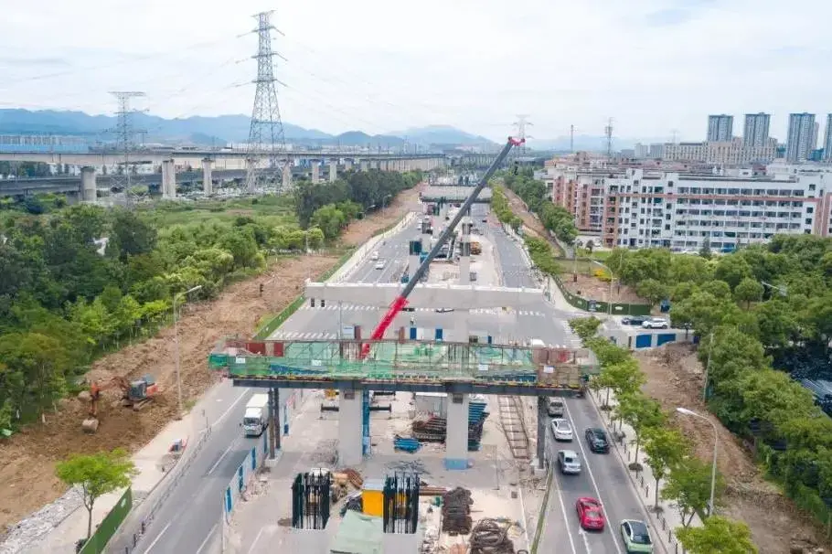 灵活又精准!三一起重机参建宁波西洪大桥
