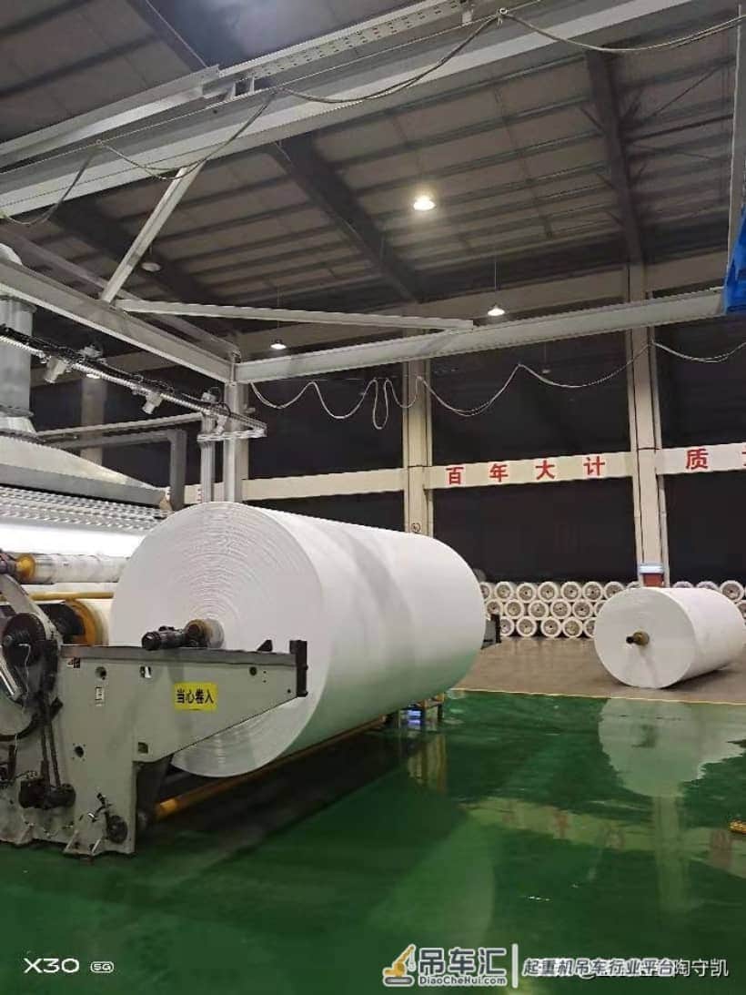 同步环链电动葫芦在无纺布生产起吊过程中的应用
