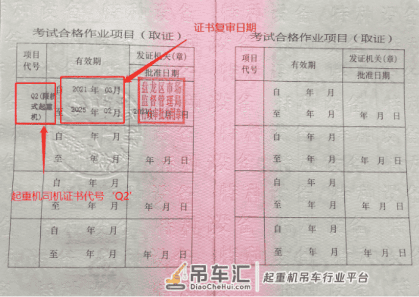 桥式起重机司机证怎么考?起重机在哪里复审?