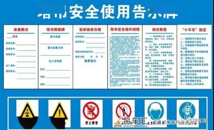 塔吊的使用与管理一定要注意这10大项，安全才是重中之重