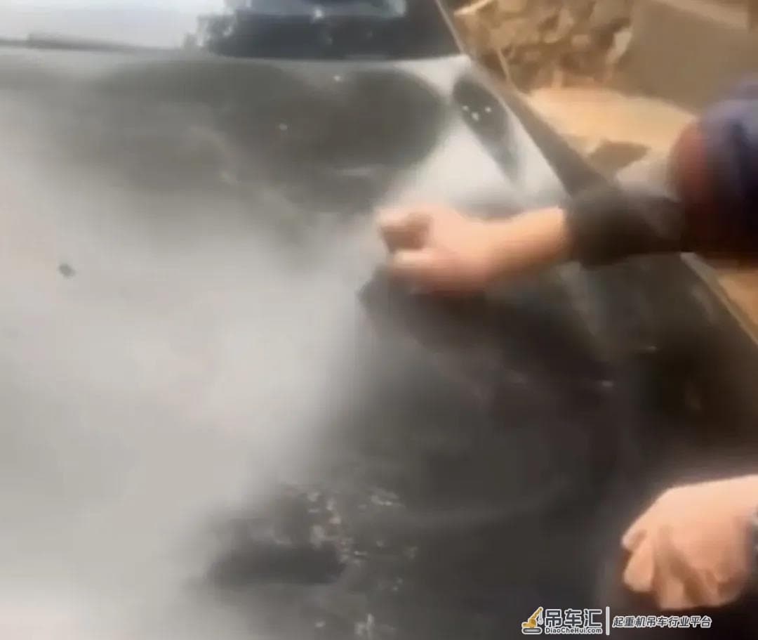 硬核!儿子开吊车将母亲举高摘枣!类似的还有