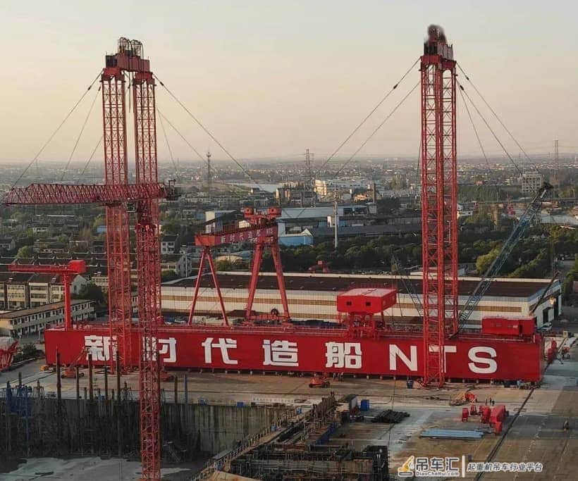 中船九院助力新时代造船再树800吨门吊!