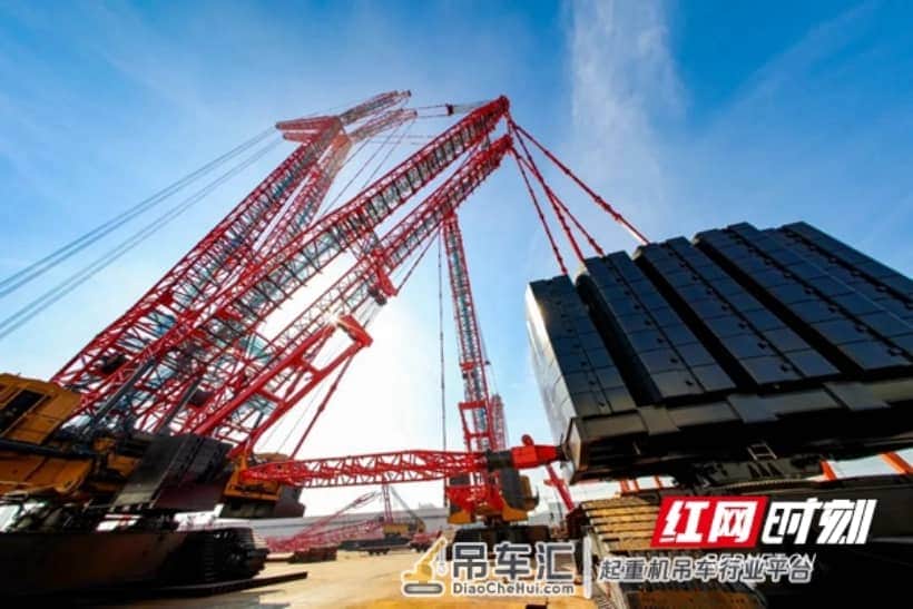 再攀巅峰，三一SCC98000TM刷新全球最大吨位起重机纪录