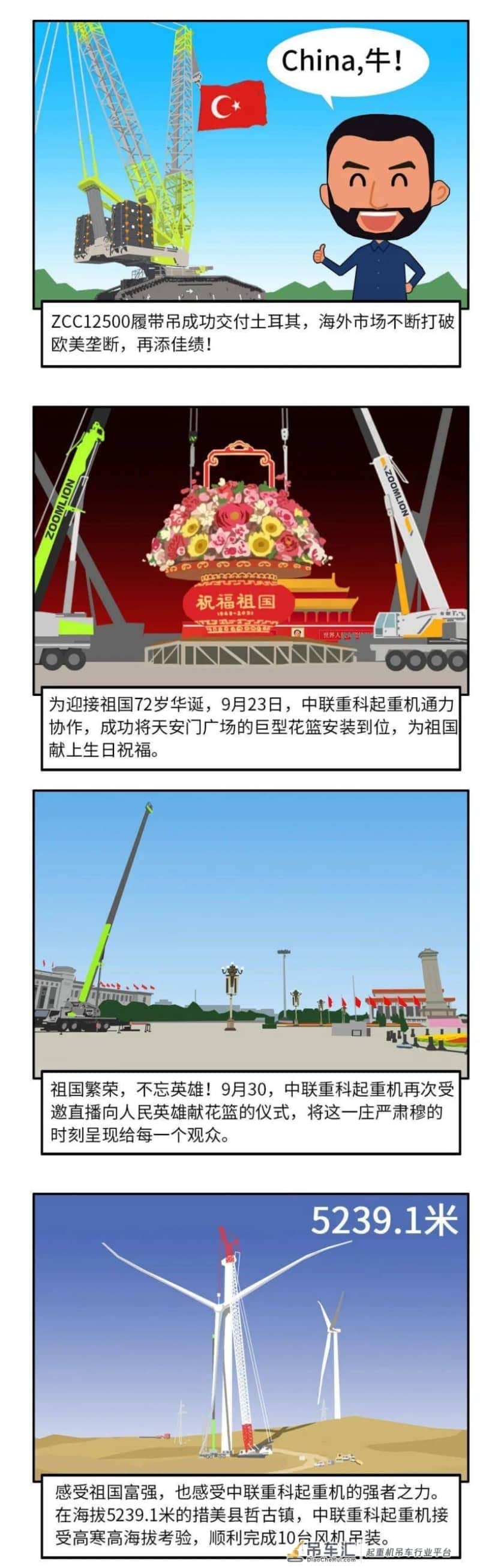 《漫画中联》——中联重科起重机2021年九月、十月份新闻回顾