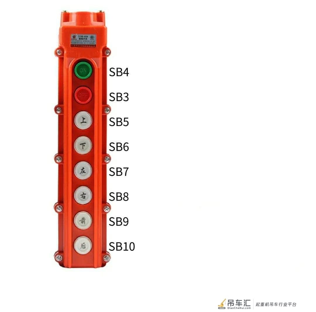 起重机采用手柄按钮控制,如何更换成遥控器控制