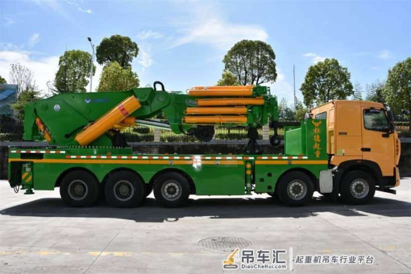 湖北杜德起重5轴130吨半折叠随车吊