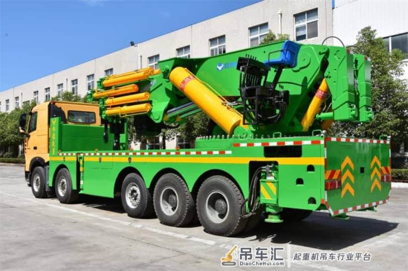 湖北杜德起重5轴130吨半折叠随车吊