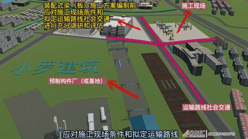 装配式梁施工方案；起重机、跨墩龙门吊和穿巷式架桥机架梁法