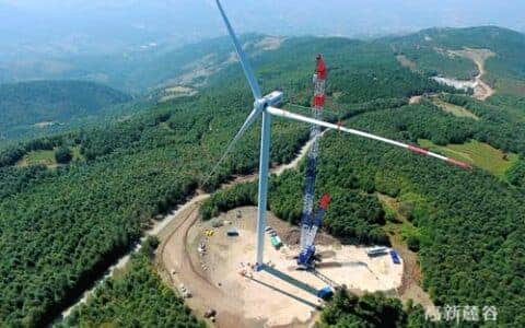 中联重科起重机闪耀亚欧助力土耳其最大风电项目吊装