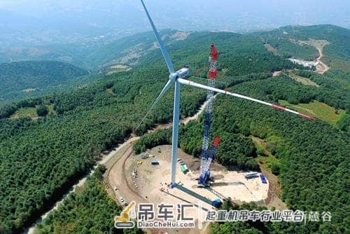 中联重科起重机闪耀亚欧助力土耳其最大风电项目吊装