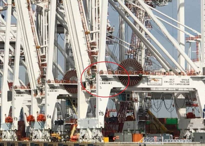 拜登赴巴尔的摩港大谈基建项目,背景是“上海振华重工”起重机