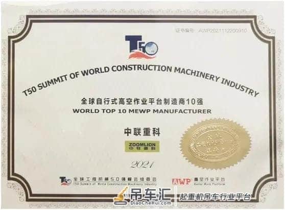 实力霸榜!中联重科高位荣登全球工程机械行业盛典九大榜单