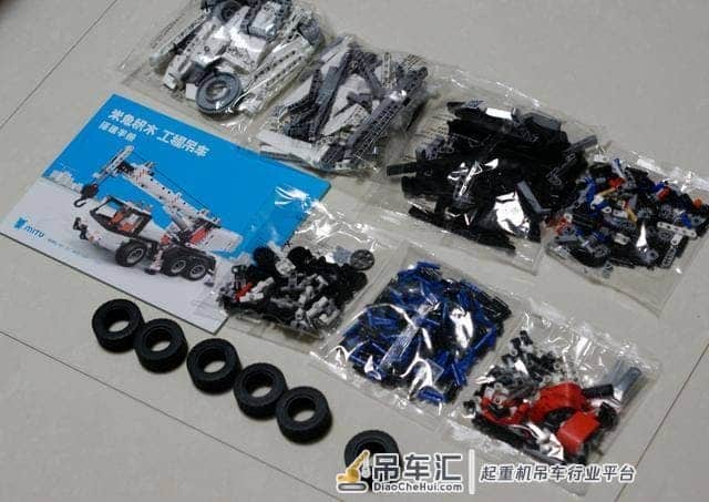 大吊车真厉害:米兔积木工程吊车组装体验