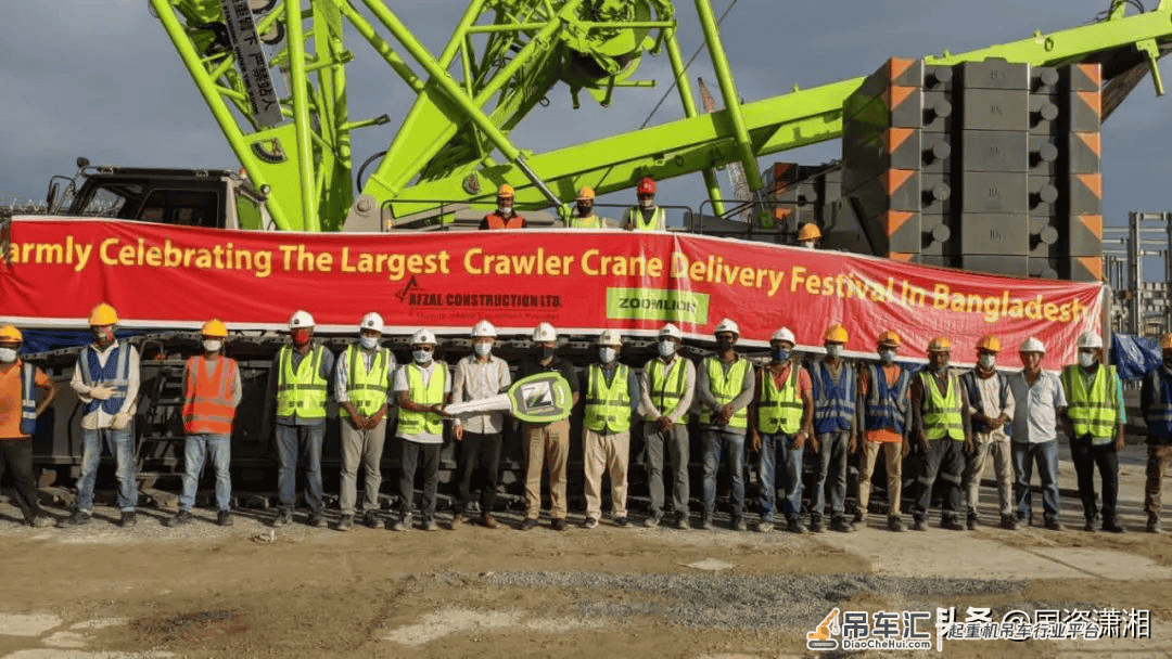 中联重科参建孟加拉核电项目，创下我国出口孟加拉最大吨位履带吊纪录