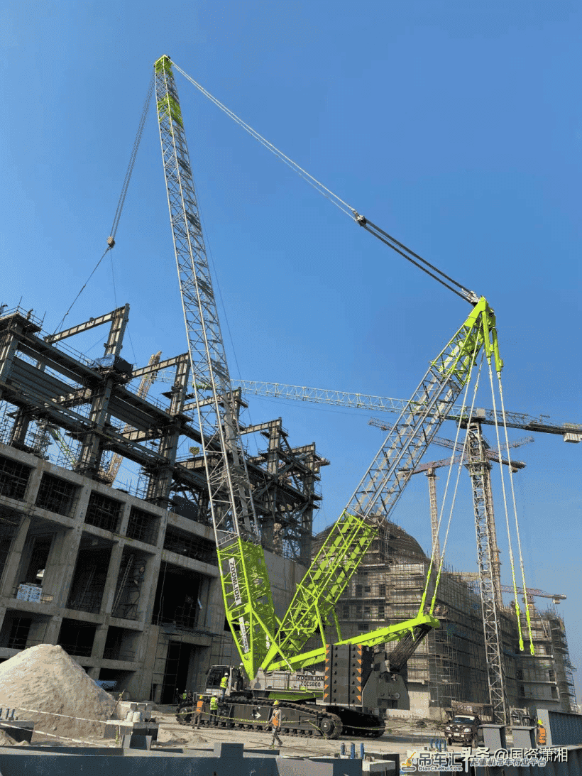 中联重科参建孟加拉核电项目,创下我国出口孟加拉最大吨位履带吊纪录