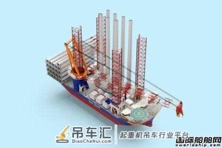豪氏威马签约为Van Oord海上安装船配套最大绕桩式起重机