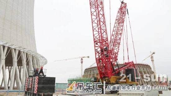 三一SCC12000TM起重机助力准东—华东“疆电外送”工程电源点建设