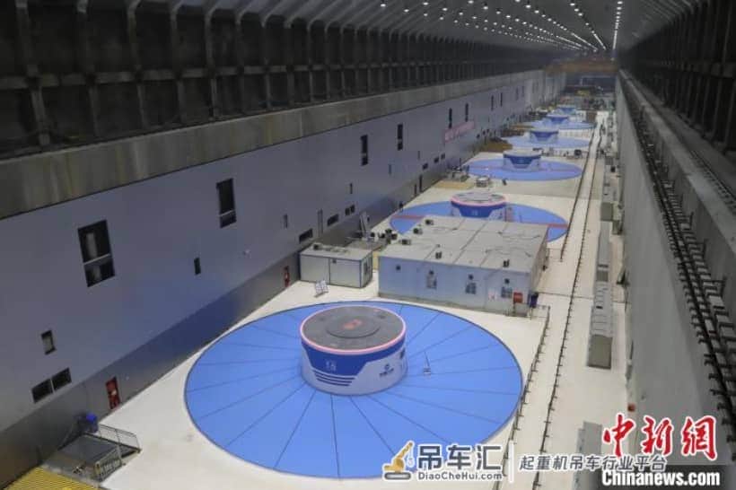 白鹤滩水电站百万千瓦机组转子全部完成吊装
