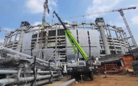 中联重科助建全球第二大国际体育场 卓越品质再创世界施工纪录