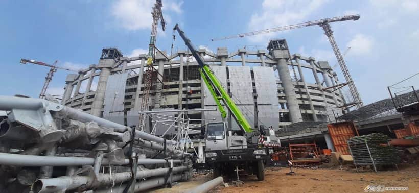 中联重科助建全球第二大国际体育场 卓越品质再创世界施工纪录
