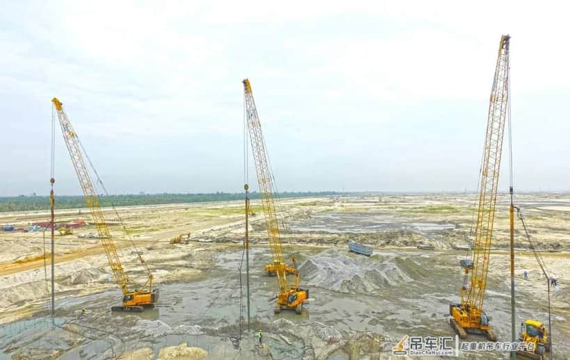 徐工XLC220履带起重机助力西非名校教堂建设