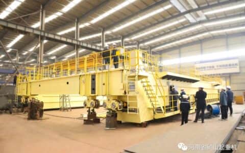 河南矿山承制梅钢160吨冶金铸造桥式起重机通过专家A检