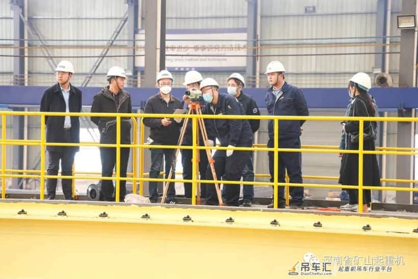 河南矿山承制梅钢160吨冶金铸造桥式起重机通过专家A检