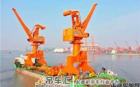 首次交付两台门座式起重机！这家船厂开拓非船建造业务