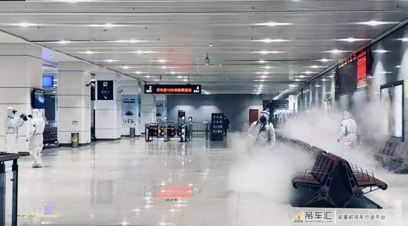 90后吊车司机助力抗议免费消杀几十万平方,曾支援郑州岐伯山医院建设
