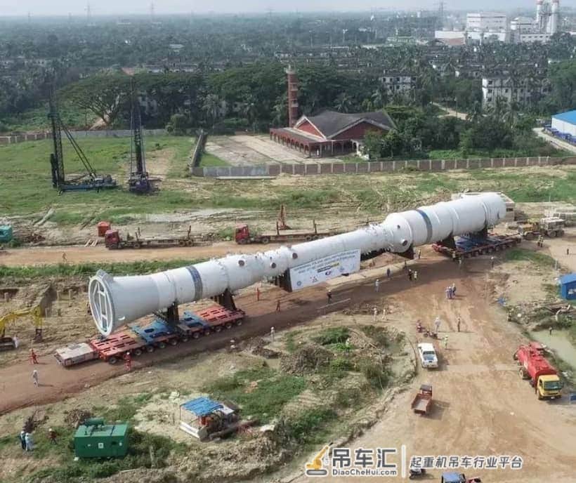 “运吊一体化”：中远海运物流刷新孟加拉国履带起重机吊装纪录