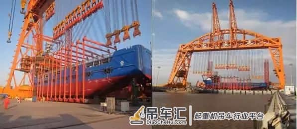 世界上最大造船龙门吊-2.2万吨宏海号龙门吊