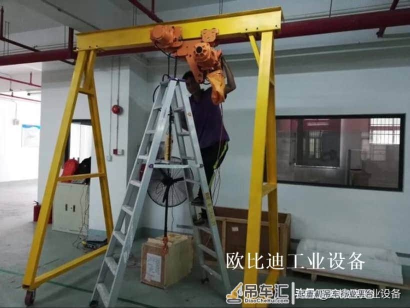 深圳移动式龙门架、跨度5米X高度5米以内门式起重机