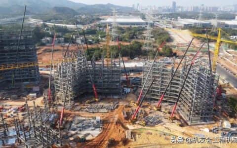17台三一起重机同时作业，共同“构”筑城市美好家园