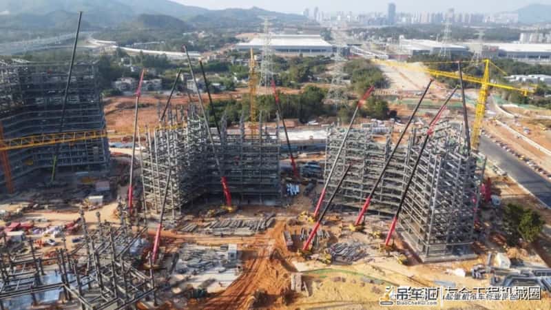 17台三一起重机同时作业，共同“构”筑城市美好家园