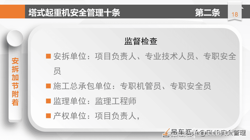 建筑施工塔式起重机安全管理十条