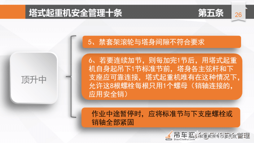 建筑施工塔式起重机安全管理十条