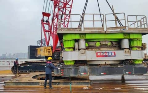 成桩实力担当！中联重科全回转钻机助建澳门第四条澳氹跨海大桥