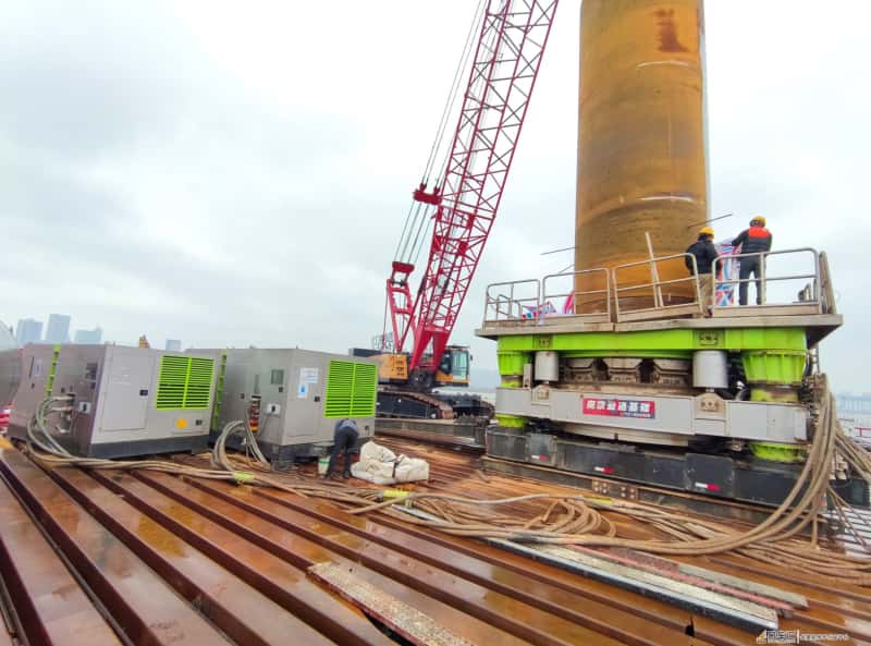 成桩实力担当!中联重科全回转钻机助建澳门第四条澳氹跨海大桥