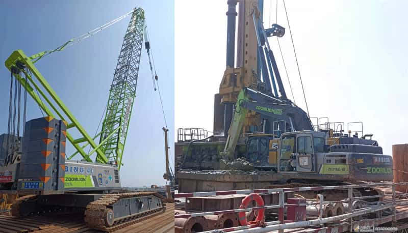 成桩实力担当!中联重科全回转钻机助建澳门第四条澳氹跨海大桥