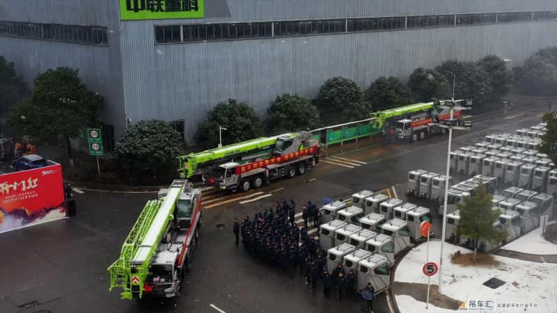 中联重科超9亿元设备奔赴全国