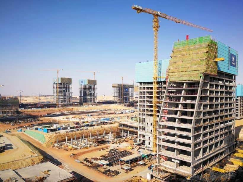 助力“沙漠新城”拔节生长,中联重科高端装备助建埃及新首都CBD