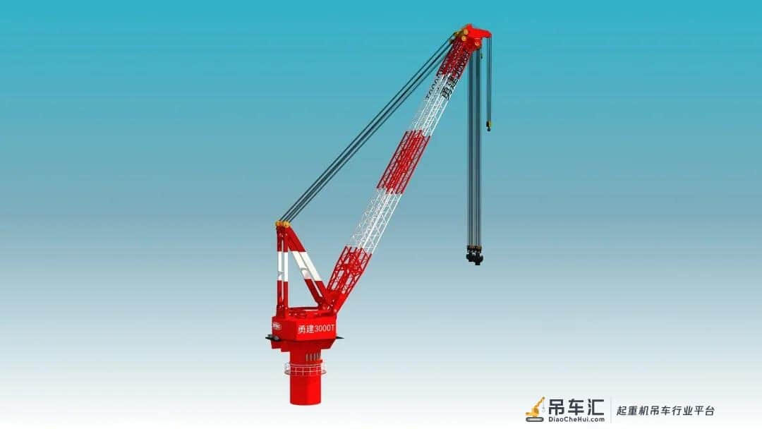 江苏大洋3000T全回转起重机顺利完成三大件总装