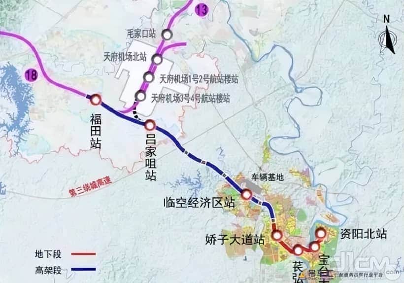 行走新巴蜀，三一起重机深入推进轨道交通资阳线建设
