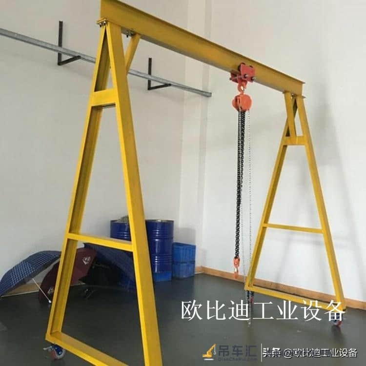 上下左右全电动龙门吊 移动3吨龙门架 简易式轻型龙门吊架