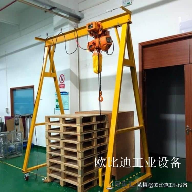 上下左右全电动龙门吊 移动3吨龙门架 简易式轻型龙门吊架