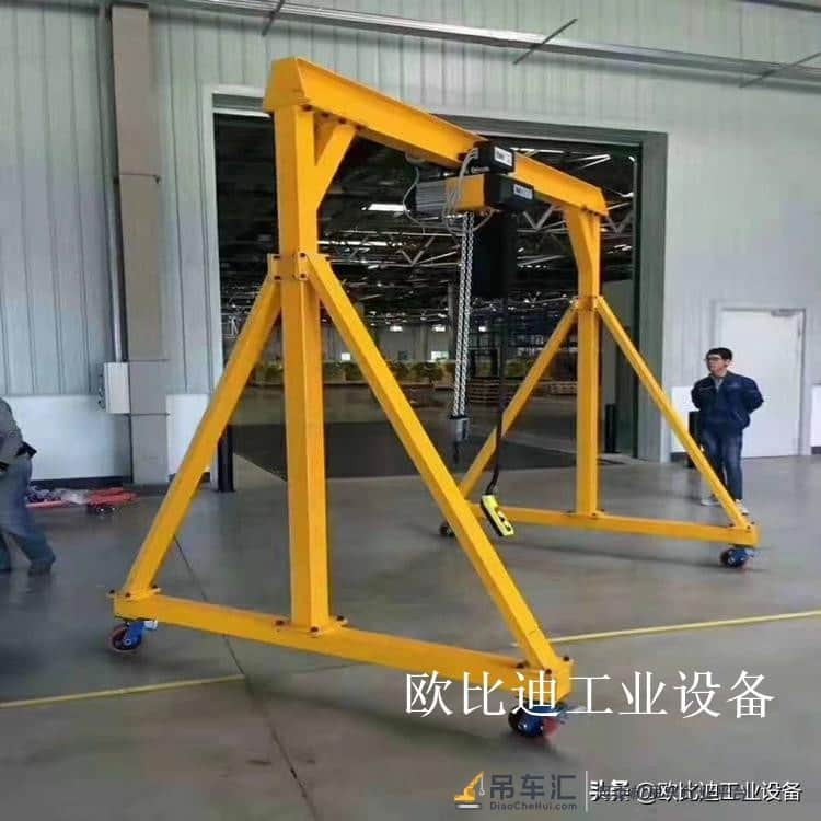上下左右全电动龙门吊 移动3吨龙门架 简易式轻型龙门吊架